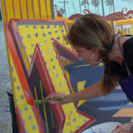 Michelle-Auboiron-Neon-Boneyard-peinture-live-a-Las-Vegas-10 thumbnail