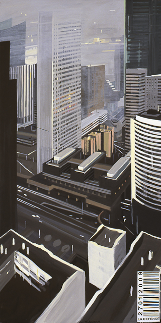 Tableau de Paris la Défense par Michelle Auboiron