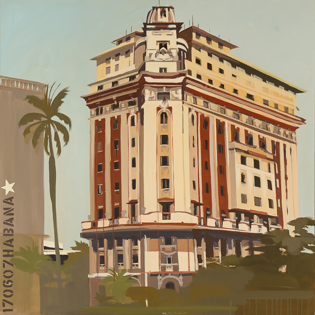 Tableau de la Havane par Michelle Auboiron - Avenida de los Presidentes