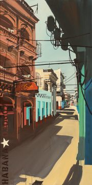 Peinture - Acrylique sur toile de Centro Habana par Michelle Auboiron