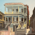 Villa Rosa Ã  la Havane par le peintre Michelle Auboiron
