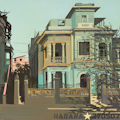 La maison verte - Peinture de la Habana par Michelle Auboiron