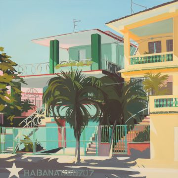 Villa de la Habana - Tableau de Michelle Auboiron