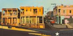 Buena Vista - Acrylique sur toilede la Habana par Michelle Auboiron