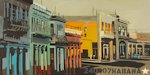 Les colonnes - Peintures de la Havane par Michelle Auboiron