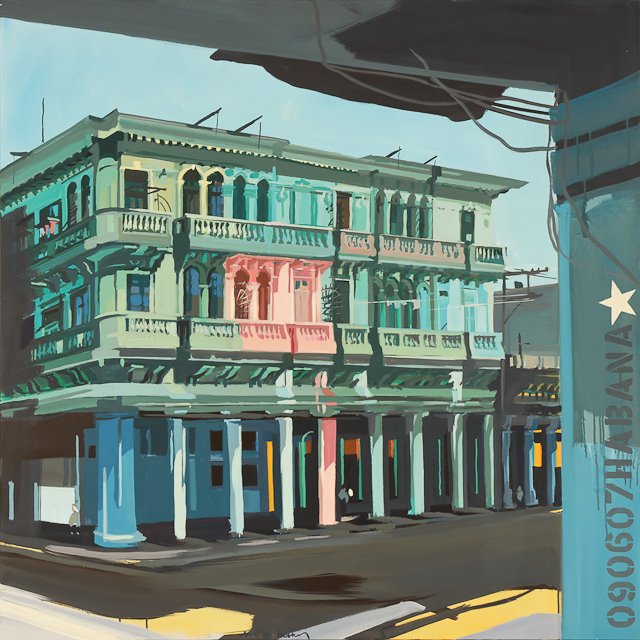 Peinture de la Habana par Michelle AUBOIRON