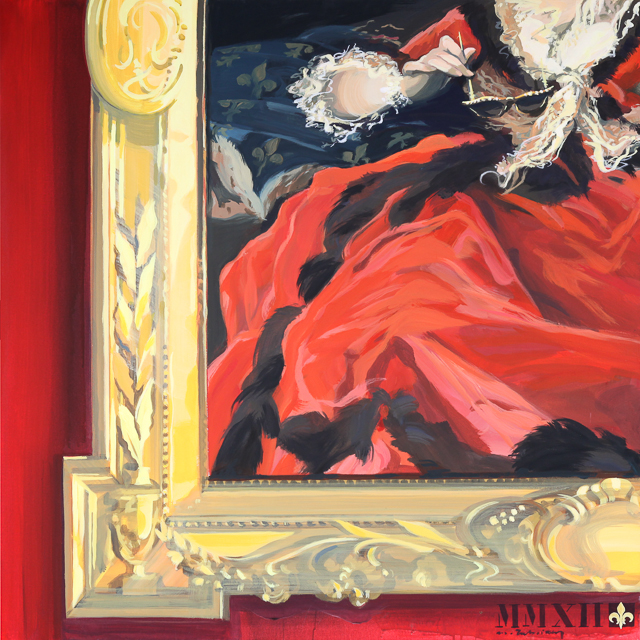 Optic 1785 peinture inspirée des tableaux de Versailles par Michelle AUBOIRON