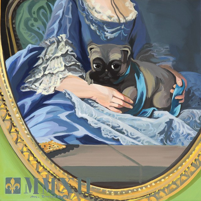 Su-sucre? - Détournement des tableaux officiels du Château de Versailles par Michelle Auboiron