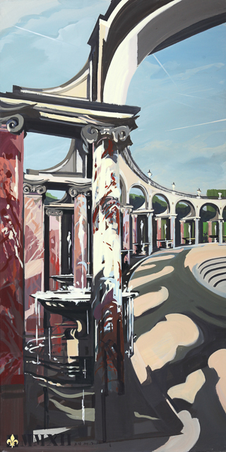 Le Bosquet de la Colonnade - Peinture du Parc du Château de Versailles par Michelle AUBOIRON