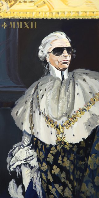 Incognito - Détournement des tableaux officiels du Château de Versailles par Michelle Auboiron