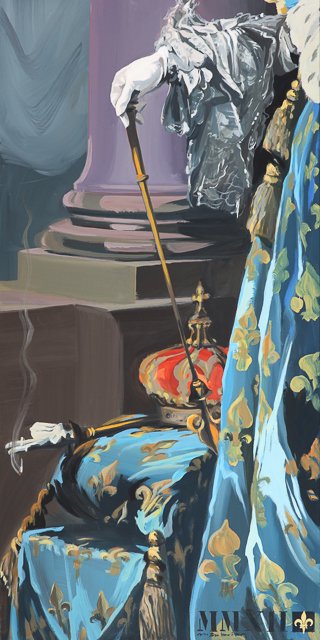 ma-vie-de-chateau-peinture-michelle-auboiron-15-fumer-tue-60x120