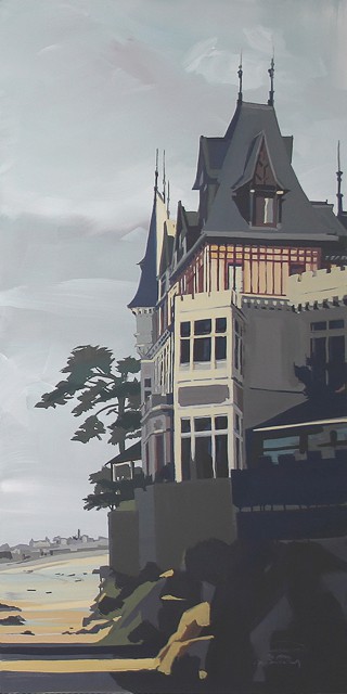 Peinture de Dinard par Michelle Auboiron - La Garde