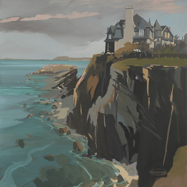 Peinture de la Villa Force 10 Ã  Saint Briac sur Mer par Michelle AUBOIRON