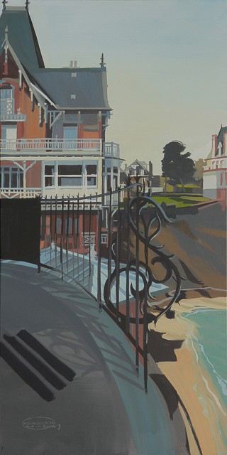 Peinture de Dinard par Michelle Auboiron - Port Salut