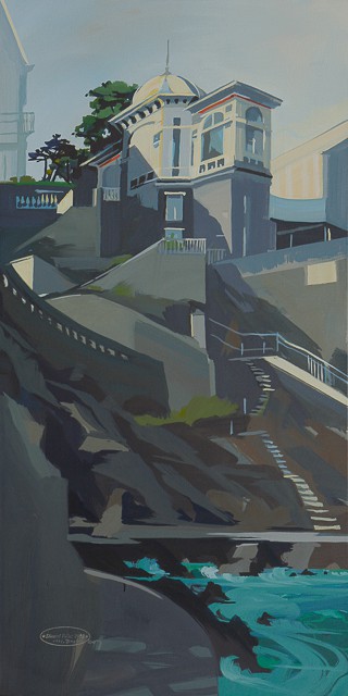 Peinture de Dinard par Michelle Auboiron - Villa au kiosque