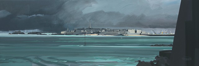 Peinture de Saint Malo par Michelle AUBOIRON