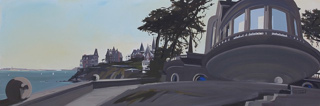 Peinture de la Villa Greystone Ã  Dinard