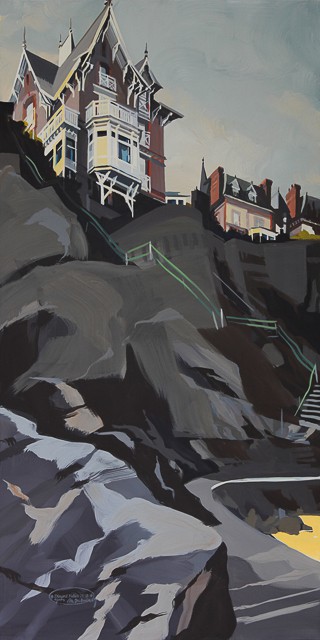 Peinture de Dinard par Michelle Auboiron - Villa Cézembre