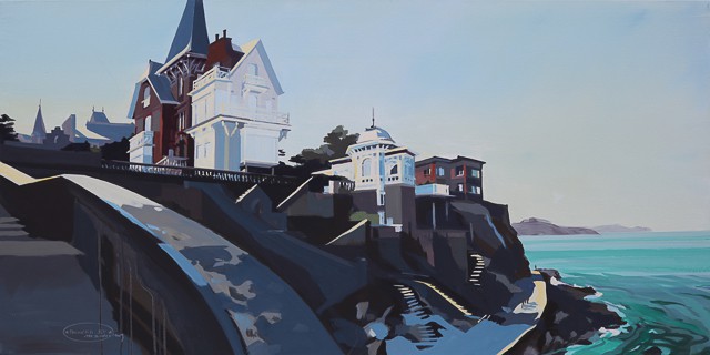 Peinture de la Pointe de la Malouine Ã  Dinard par Michelle Auboiron