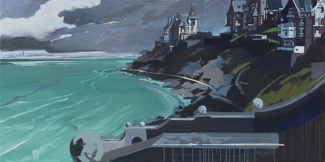 Peinture de la Pointe de la Malouine Ã  Dinard par Michelle AUBOIRON