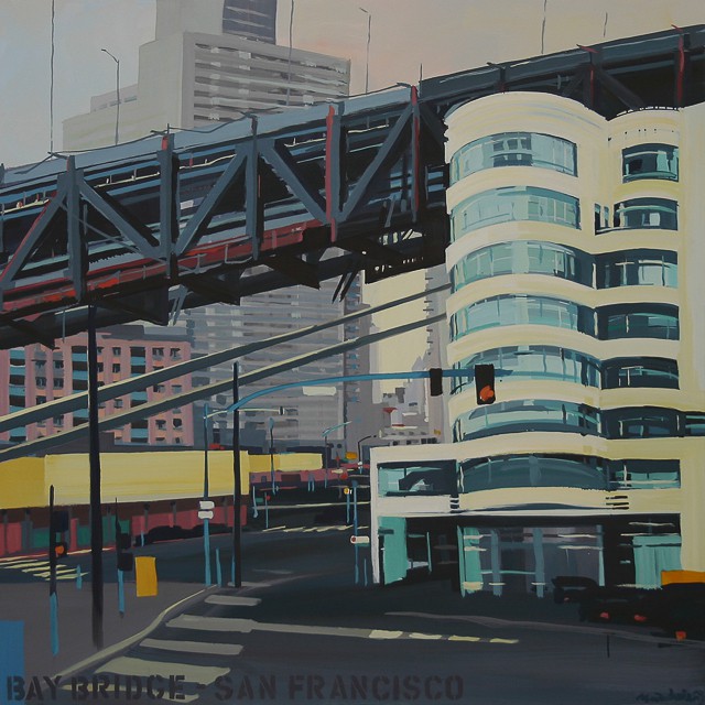 Peinture des ponts américains par Michelle Auboiro