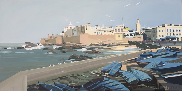 Peinture du Sud marocain par Michelle AUBOIRON