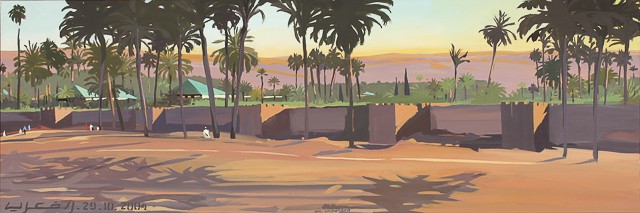 Peinture du Sud marocain par Michelle AUBOIRON