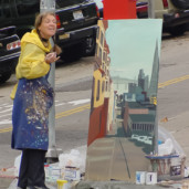 Michelle-Auboiron-Bridges-of-Fame-peinture-live-New-York-San-Francisco-2003--25 thumbnail