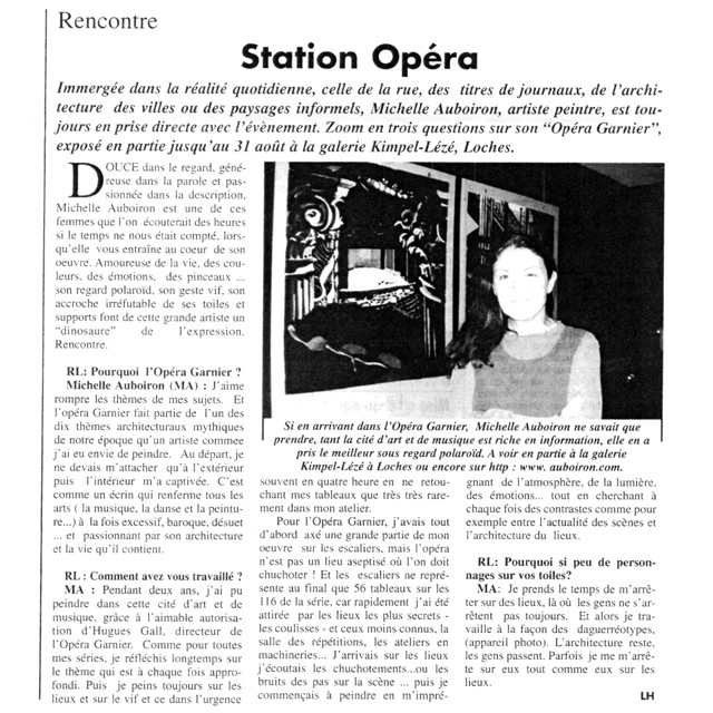 Michelle-Auboiron - Presse - La Nouvelle République