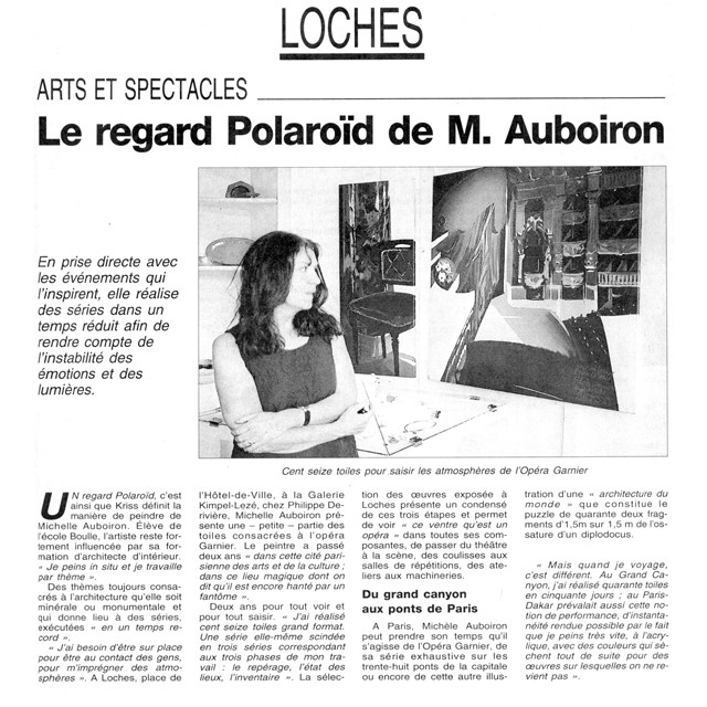 Michelle-Auboiron - Presse - La Nouvelle République