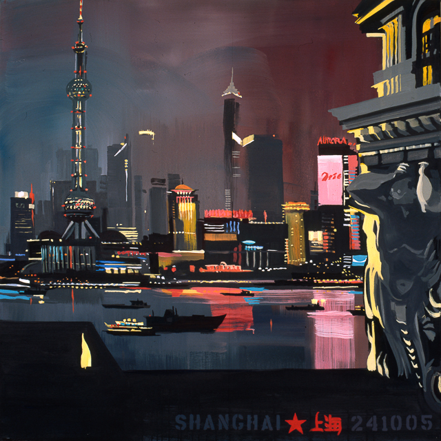 Peinture de Shanghai par Michelle AUBOIRON 