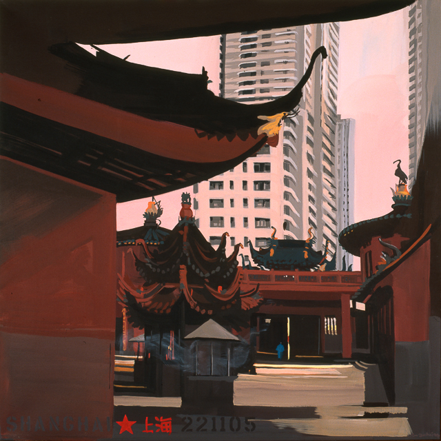Peinture de Shanghai par Michelle AUBOIRON