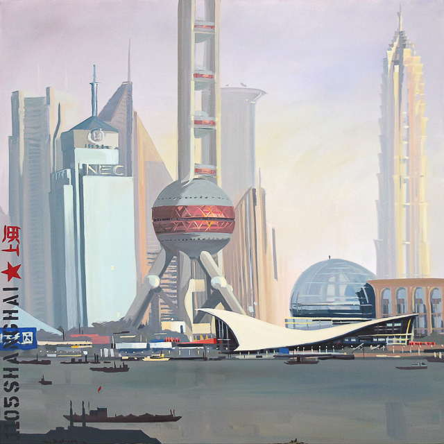 Peinture de Shanghai par Michelle AUBOIRON