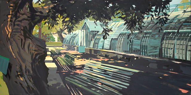 Michelle AUBOIRON - Peinture de Paris - Les Serres d'Auteuil