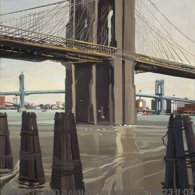 Peinture des ponts américains par Michelle AUBOIRON