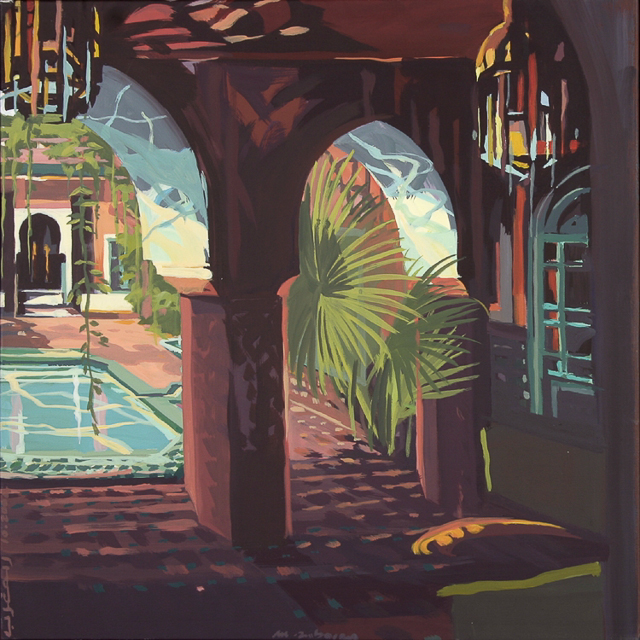 Peinture du Sud marocain par Michelle AUBOIRON