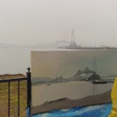 Michelle-Auboiron-Bridges-of-Fame-peinture-live-New-York-San-Francisco-2003--12 thumbnail