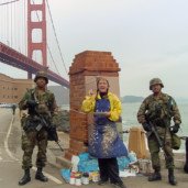 Michelle-Auboiron-Bridges-of-Fame-peinture-live-New-York-San-Francisco-2003--18 thumbnail