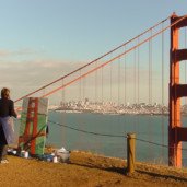 Michelle-Auboiron-Bridges-of-Fame-peinture-live-New-York-San-Francisco-2003--2 thumbnail