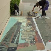 Michelle-Auboiron-Bridges-of-Fame-peinture-live-New-York-San-Francisco-2003--30 thumbnail