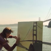 Michelle-Auboiron-Bridges-of-Fame-peinture-live-New-York-San-Francisco-2003--8 thumbnail