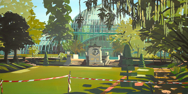 Michelle AUBOIRON - Peinture de Paris - Les Serres d'Auteuil 