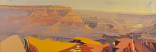 Peinture de l'Ouest américain par Michelle Auboiron - Grand Canyon - Arizona - Grand View