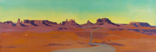 Peinture de l'Ouest américain par Michelle Auboiron - Monument Valley - Utah