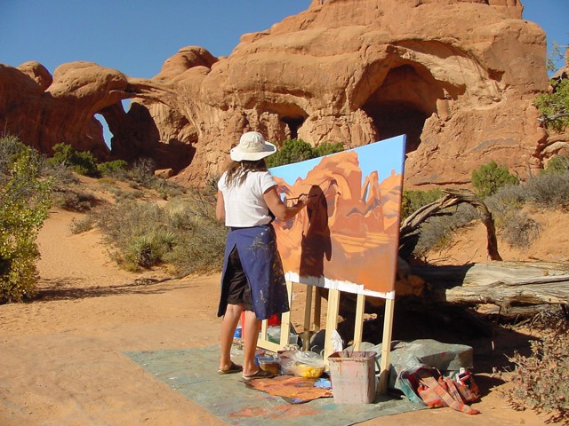 Double Arch - Arches National Park - Moab - Utah - Photo : Charles GUY - 2001