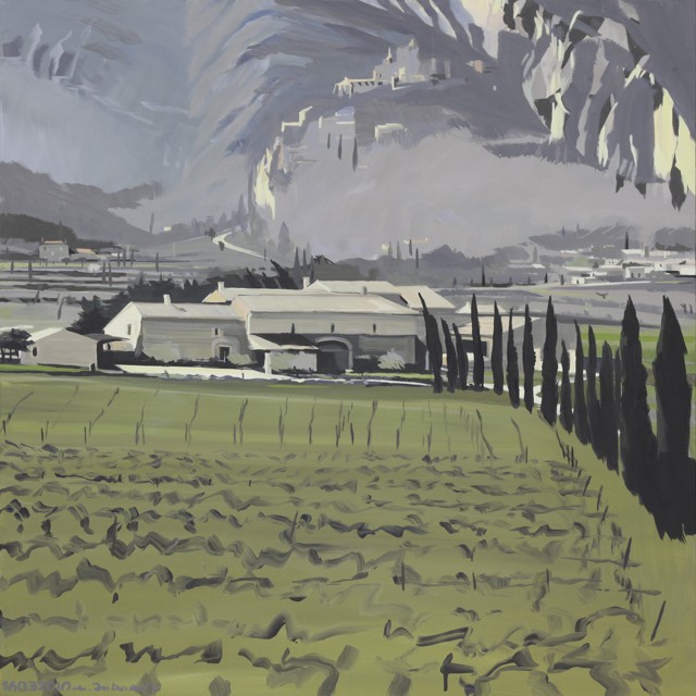 Oppède le Vieux - Peinture du Lubéron par Michelle AUBOIRON