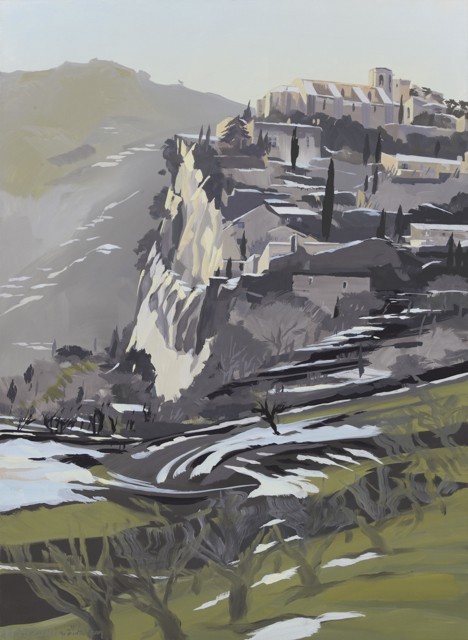 Oppède le Vieux - Peinture du Lubéron par Michelle AUBOIRON