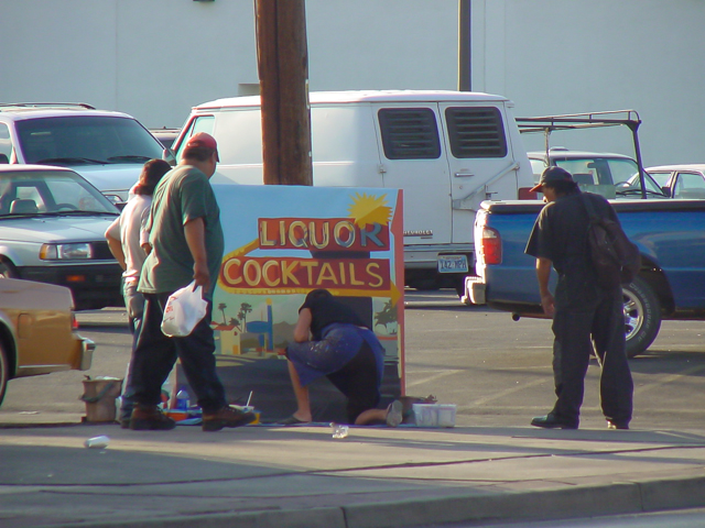 Michelle-Auboiron-Motels-of-the-50-s-peinture-live-a-Las-Vegas-5