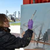 03-Saint-Charles-Air-Line-Bridge-Chicago-painting-Michelle-Auboiron-3 thumbnail