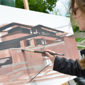 Robie-House-Frank-Loyd-Wright-Painting-Michelle-Auboiron-3 thumbnail